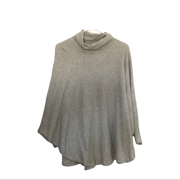 Purejill Tops - PureJill Oversize turtleneck Gray Top M/L